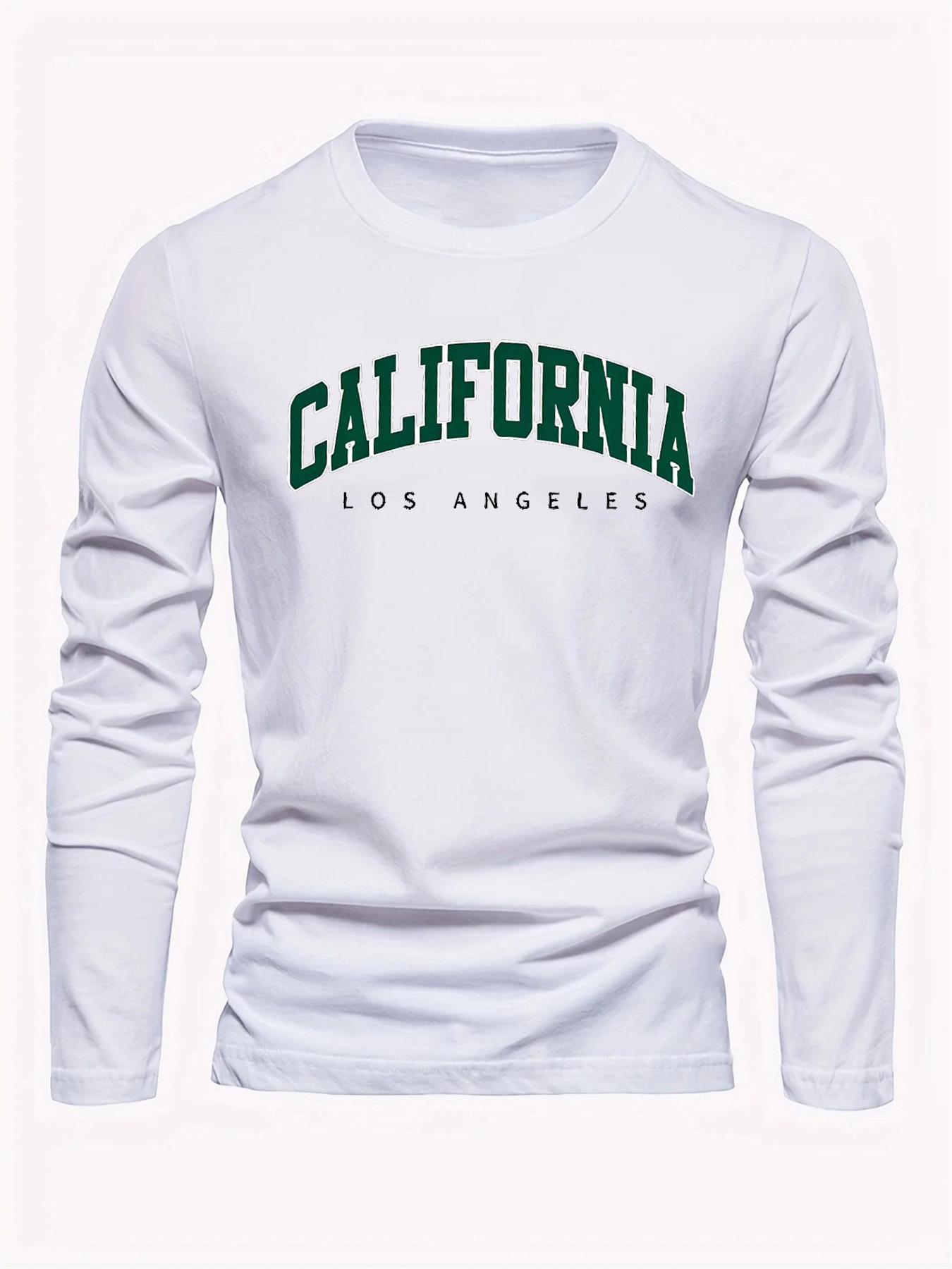 Men'S Fashion T Shirts - Camiseta Masculina de Manga Longa 100%