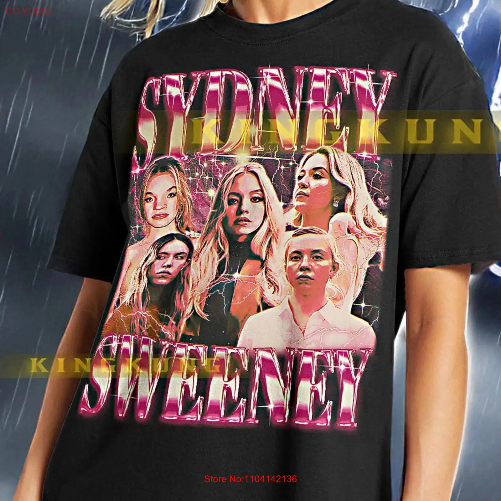 Men'S Fashion Sydney - Camiseta SYDNEY SWEENEY Vintage Retrô Anos
