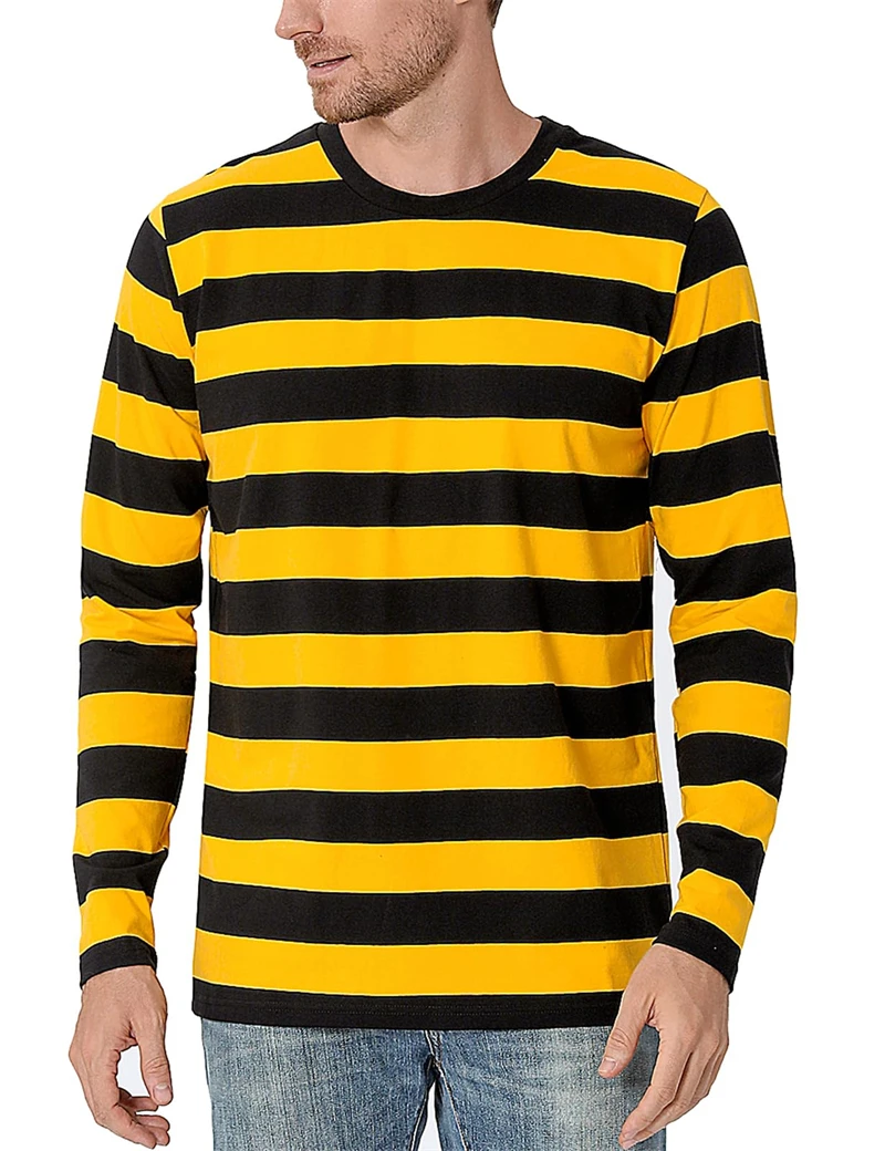 Men'S Fashion T Shirts - Camiseta masculina de manga comprida com
