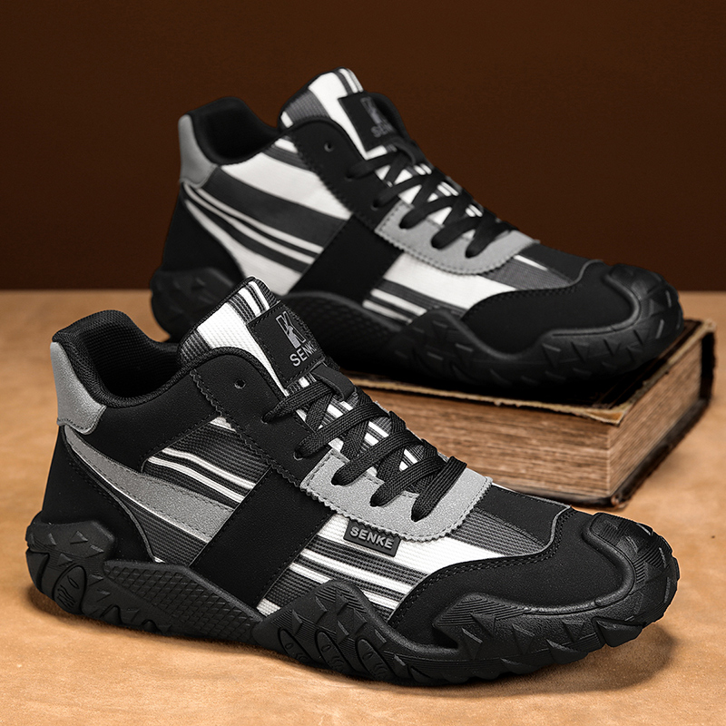 Mens Fashion Trainers - Calçados de Malha Antiderrapantes de Cano