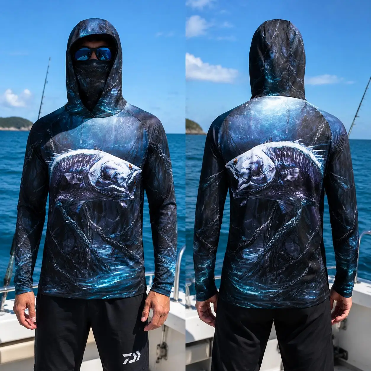 Camisa de pesca masculina com  - Mens Fashion Summer avaliação e preço