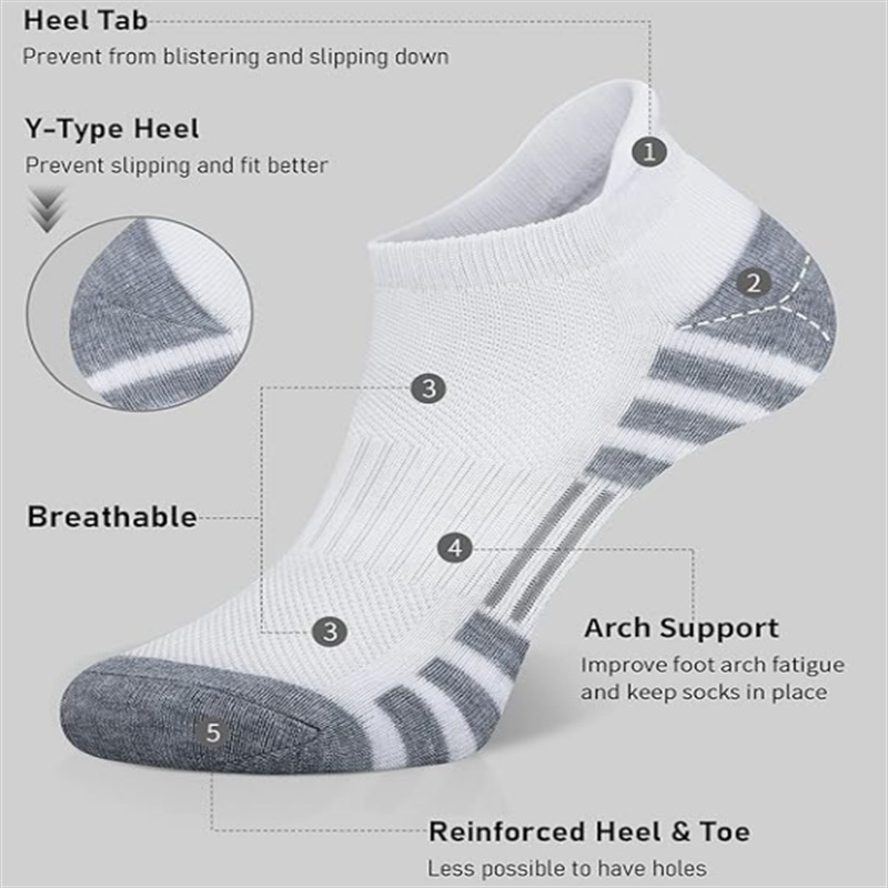 6/24 Pares de Meias Esportivas - Socks Ankle Men avaliação e preço