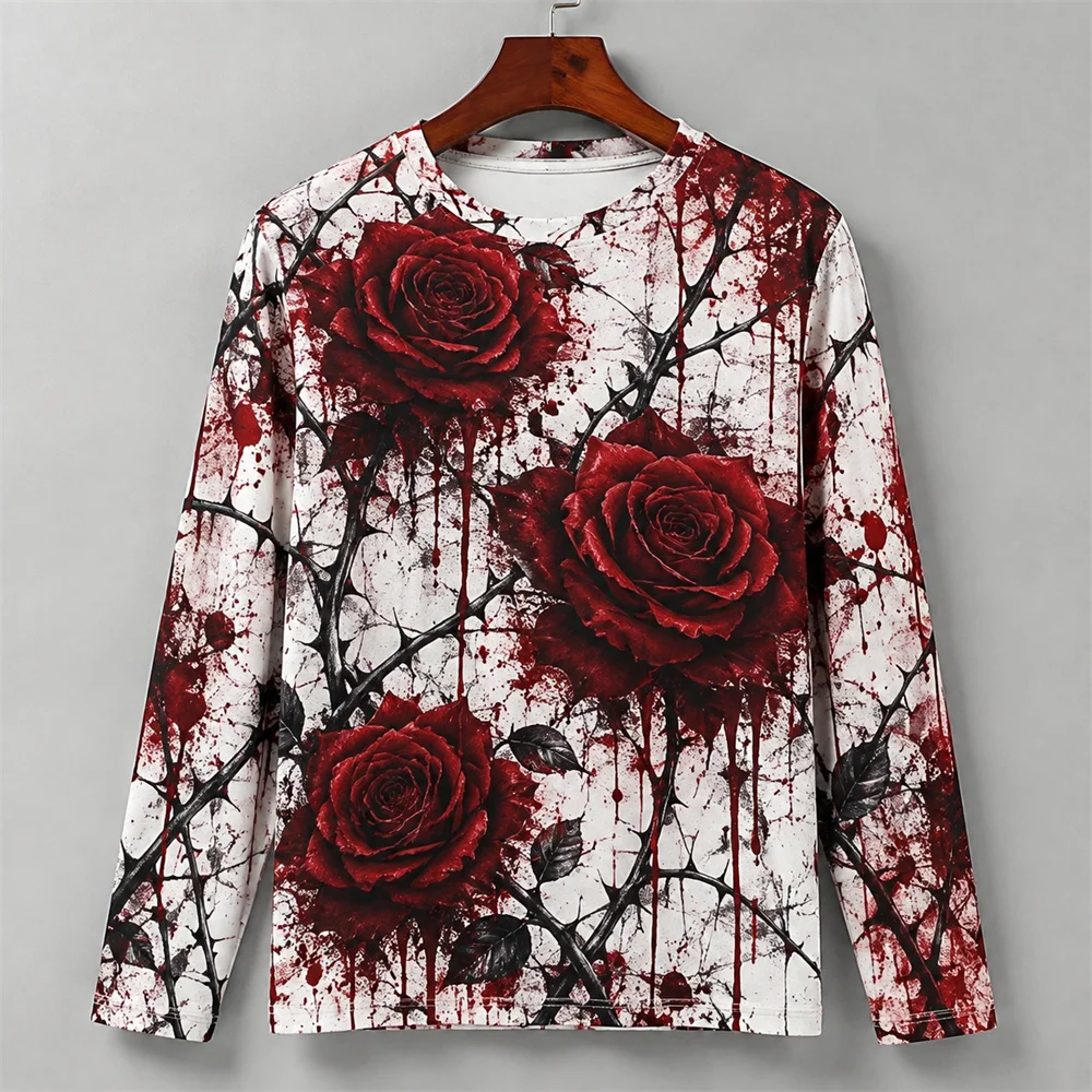 Camiseta de manga comprida com - Men'S Fashion T Shirts avaliação e preço