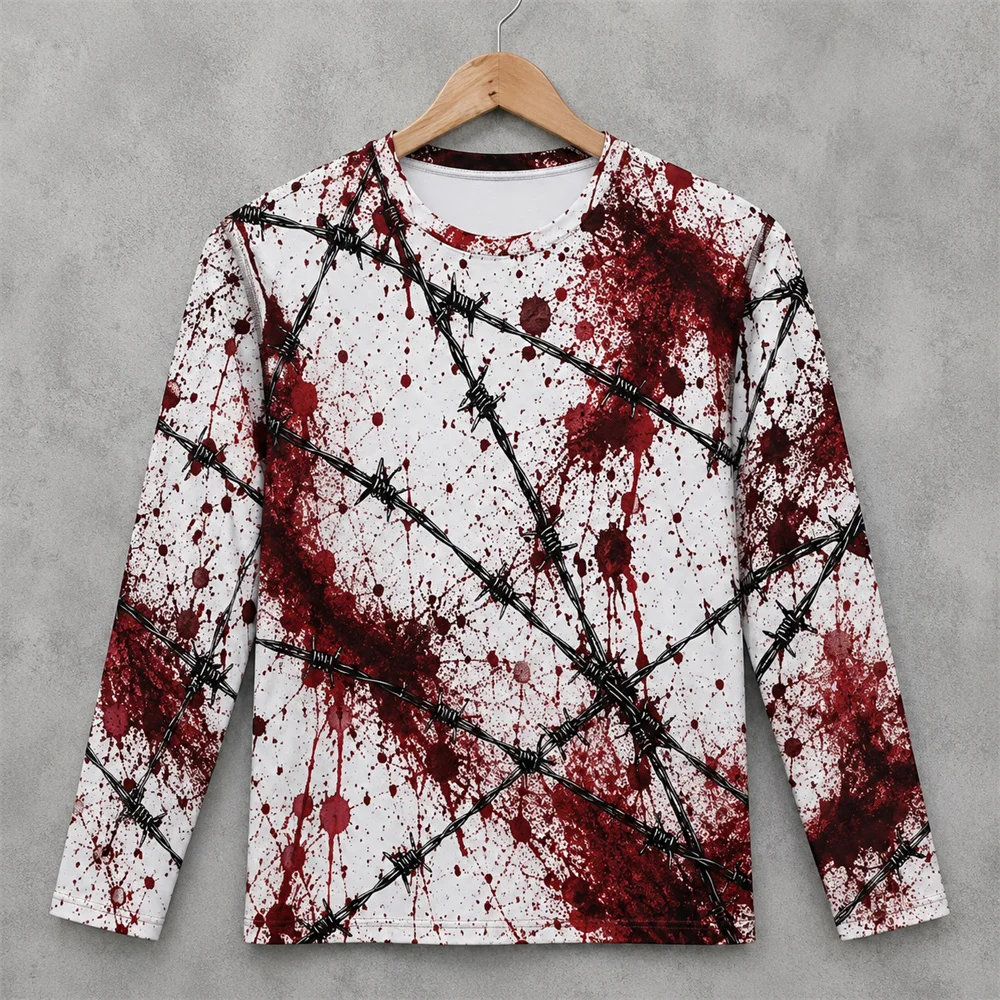 Camiseta de manga comprida com - Men'S Fashion T Shirts avaliação e preço