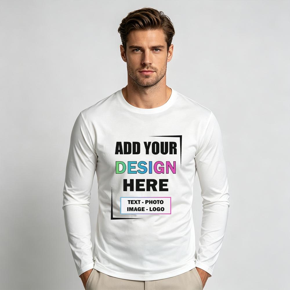 Camiseta personalizada com fot - Men'S Fashion T Shirts avaliação e preço