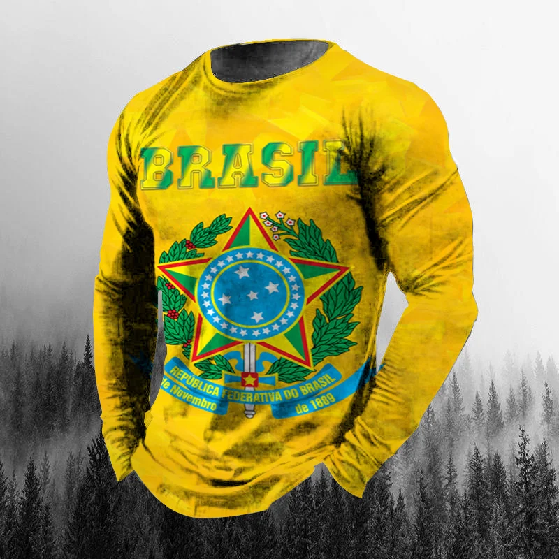 Camiseta masculina de manga co - Mens Fashion Clothes avaliação e preço