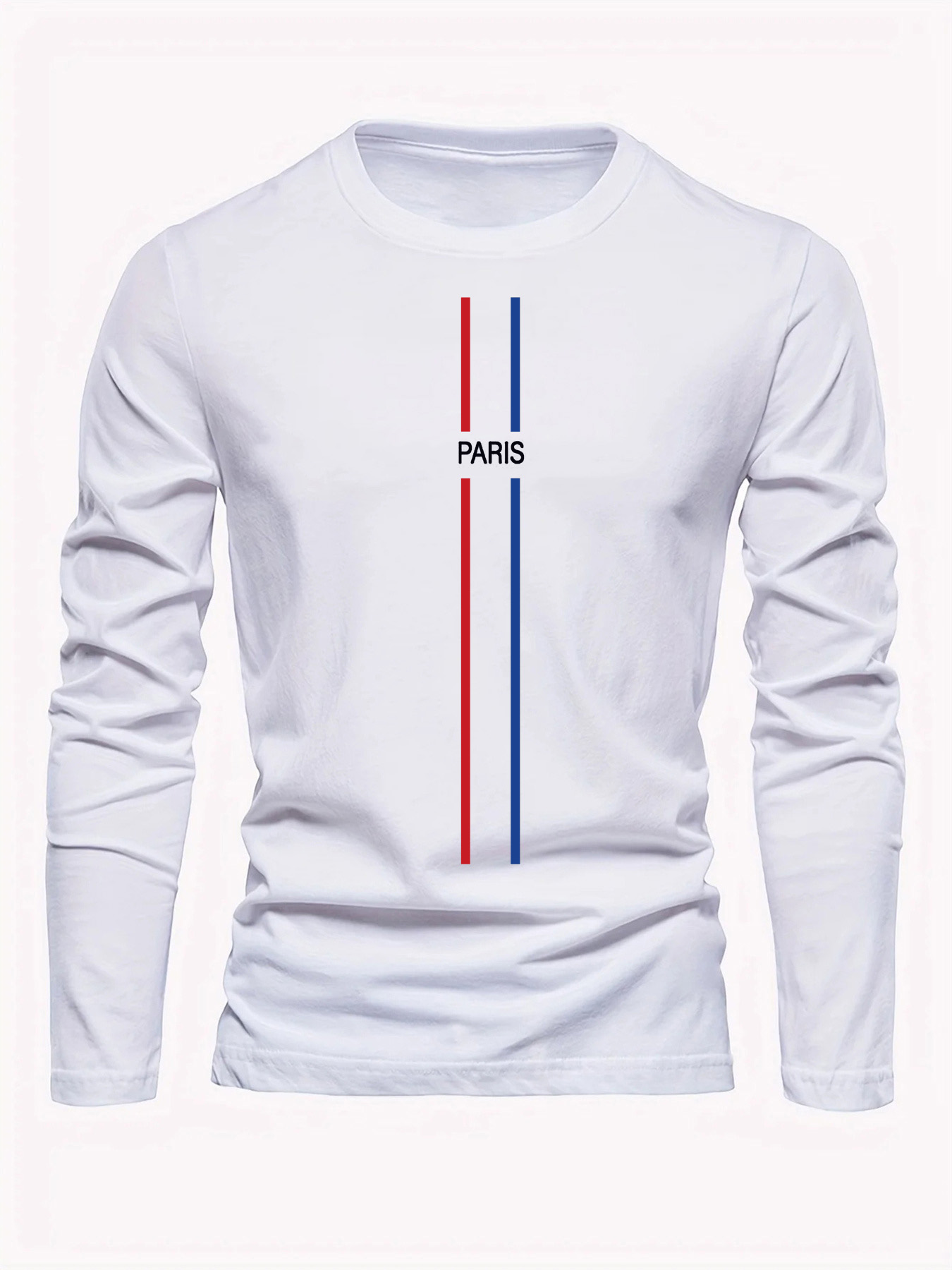 Camiseta Masculina de Manga Lo - Men'S Fashion T Shirts avaliação e preço