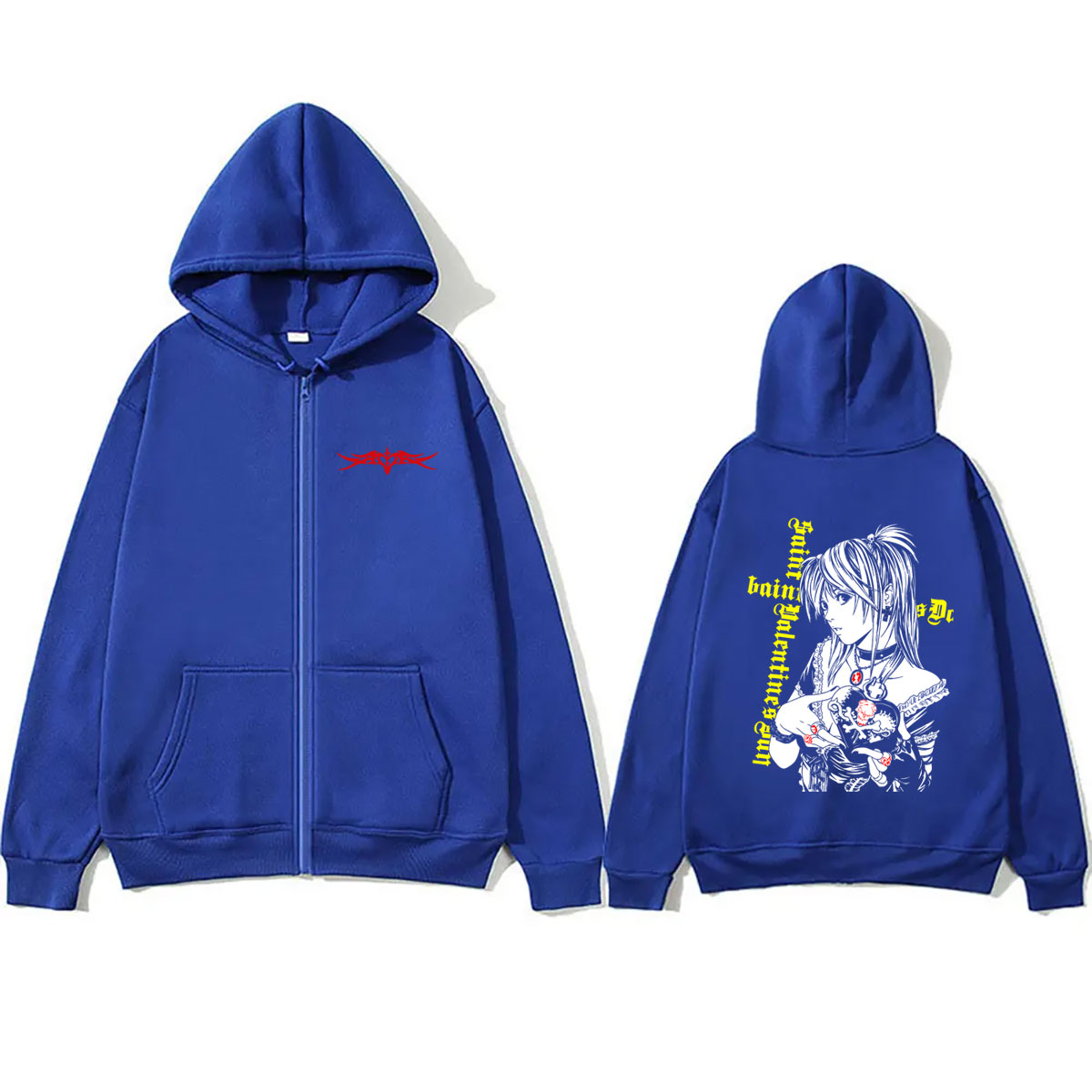 Moletom com Zíper Anime Death  - Mens Fashion Zip Up Hoodies avaliação e preço