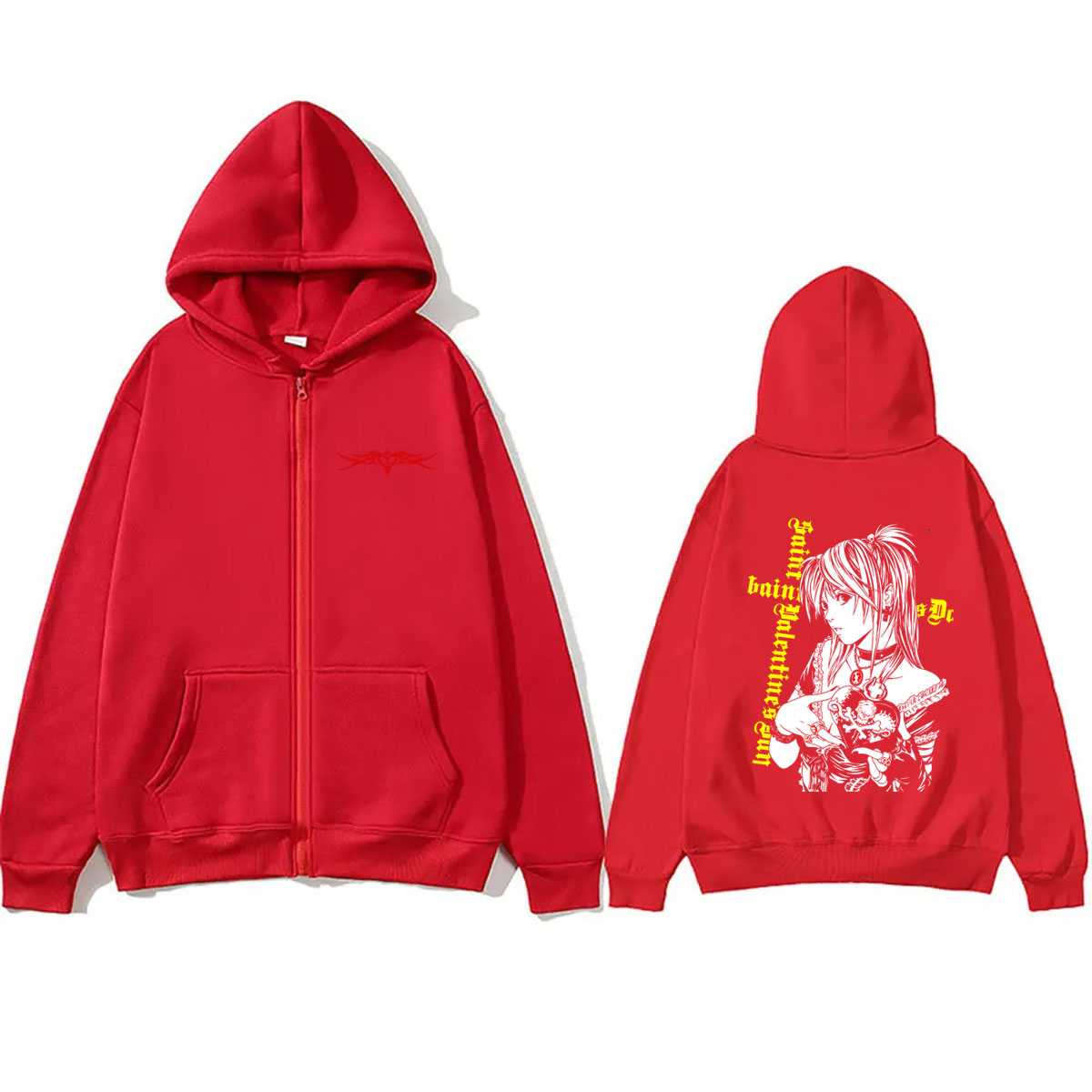 Moletom com Zíper Anime Death  - Mens Fashion Zip Up Hoodies avaliação e preço