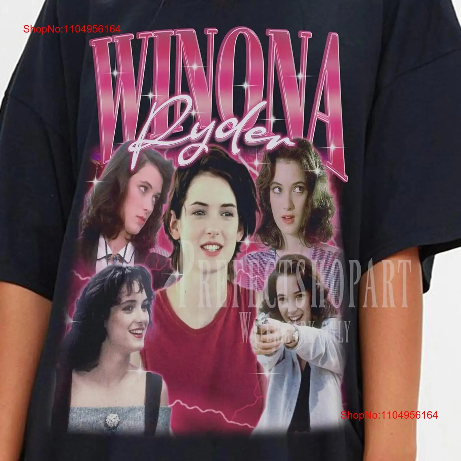 Winona ryder t camisa merch fã - Poster Men Fashion avaliação e preço