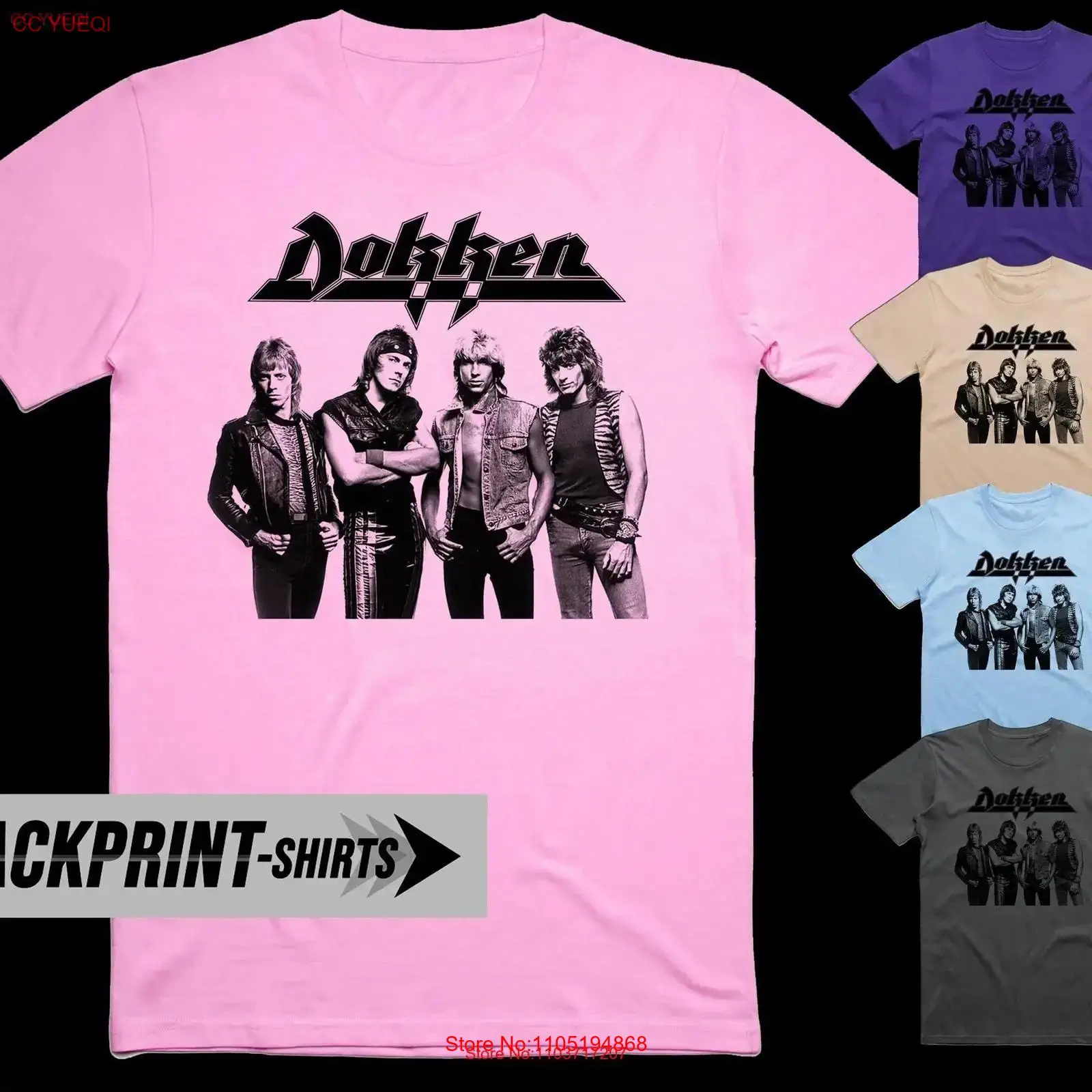 Dokken t camisa de algodão mas - Poster Men Fashion avaliação e preço